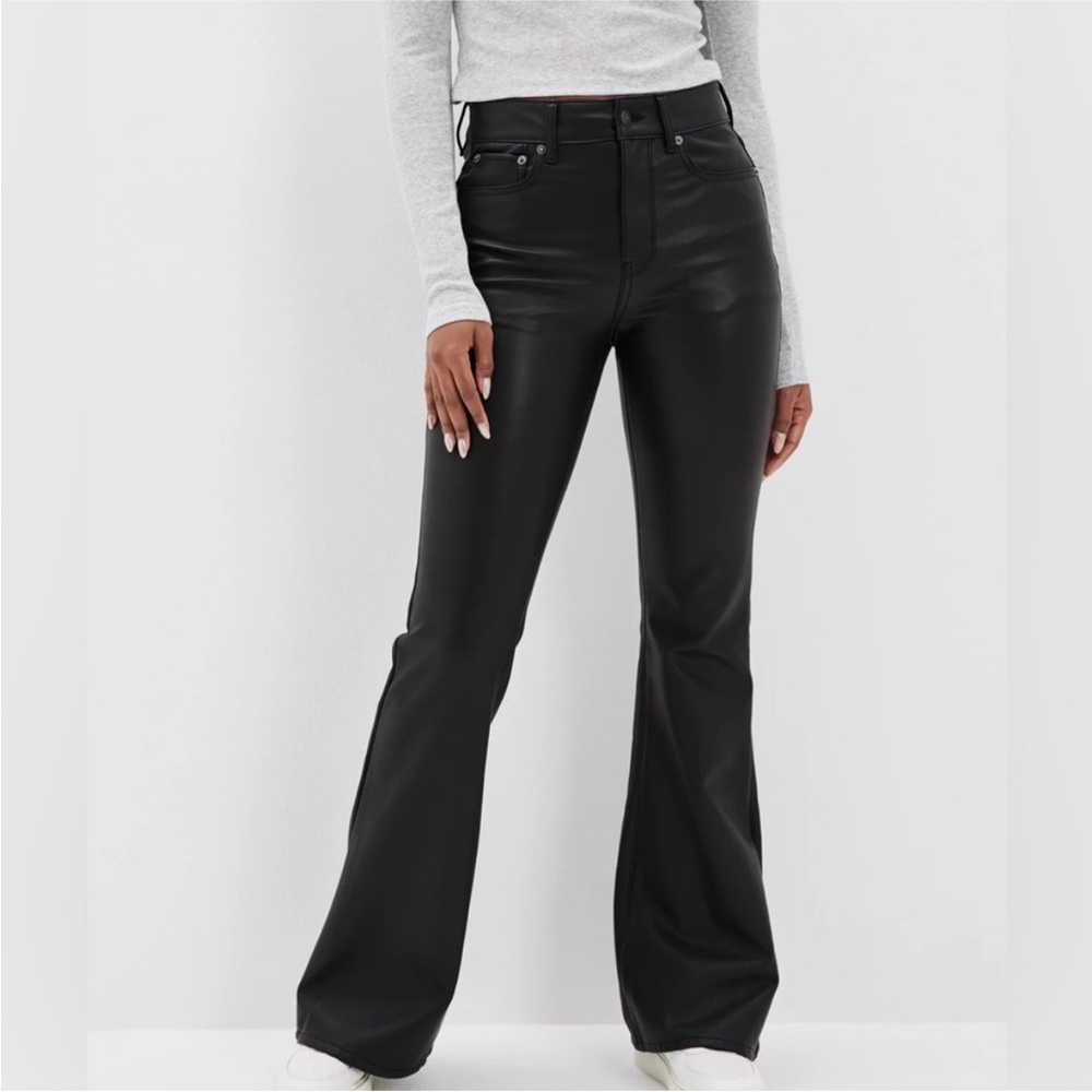 American Eagle Outfitters Black Flare Pants